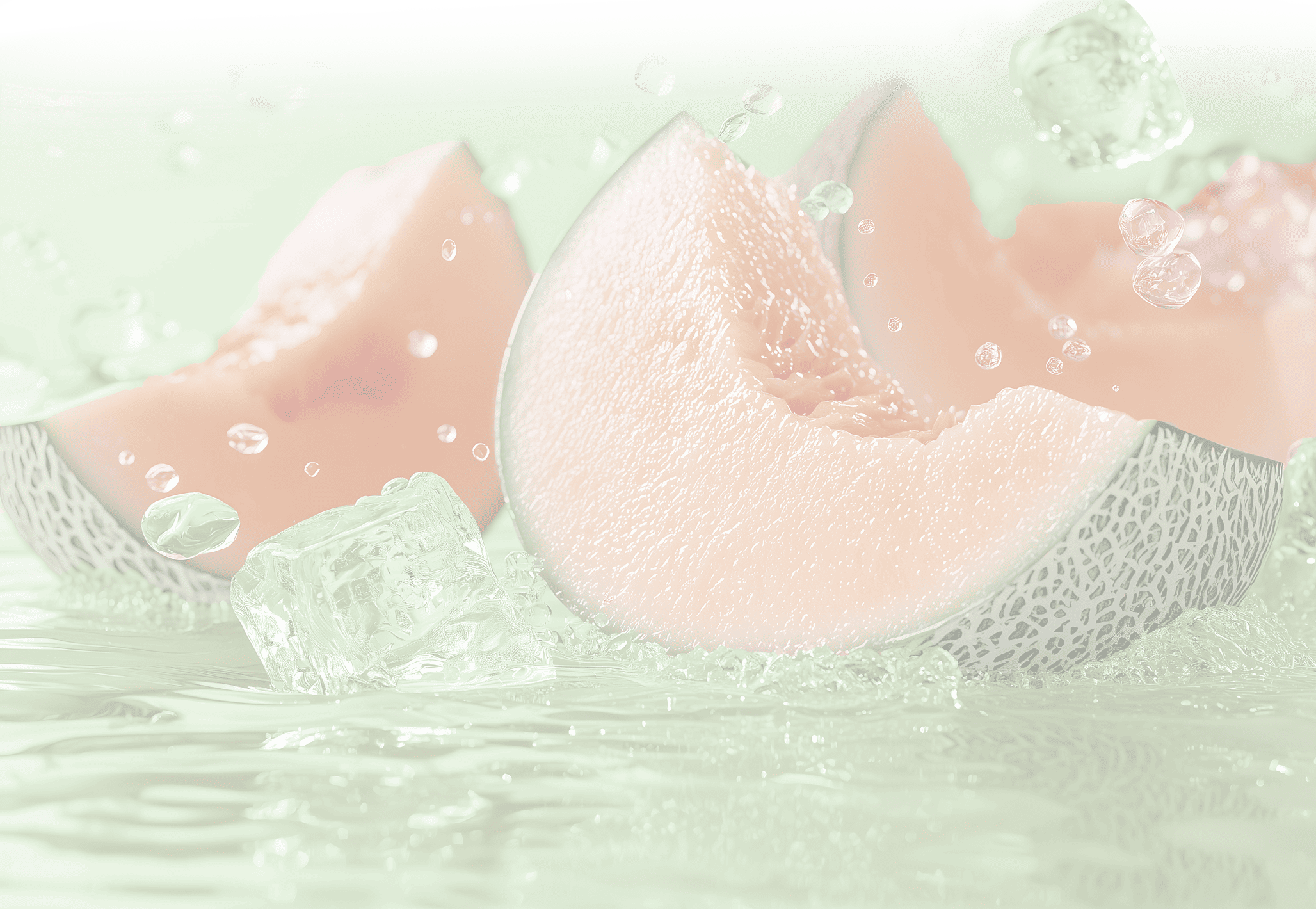 透過したメロンの画像