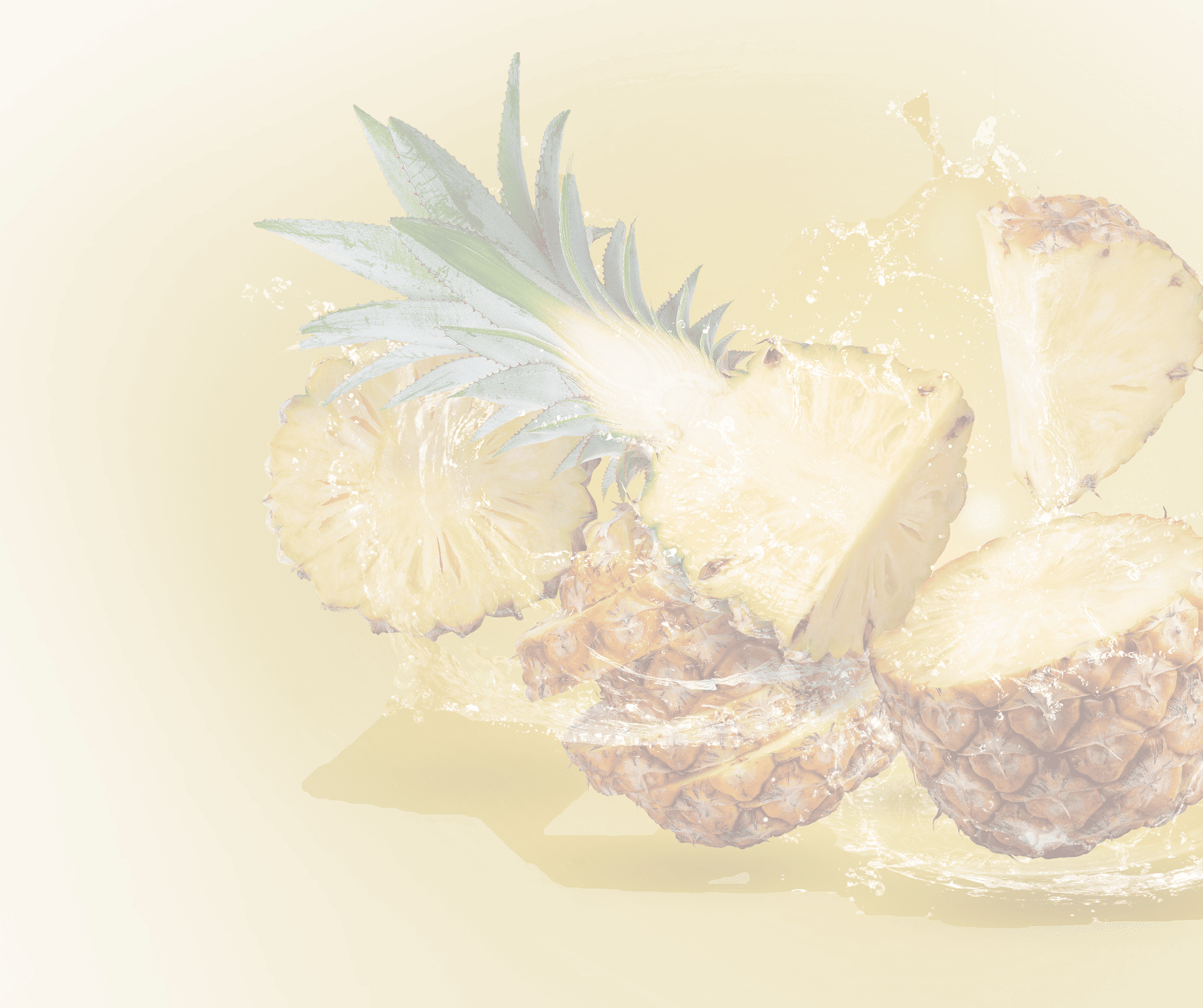 透過したパイナップルの画像