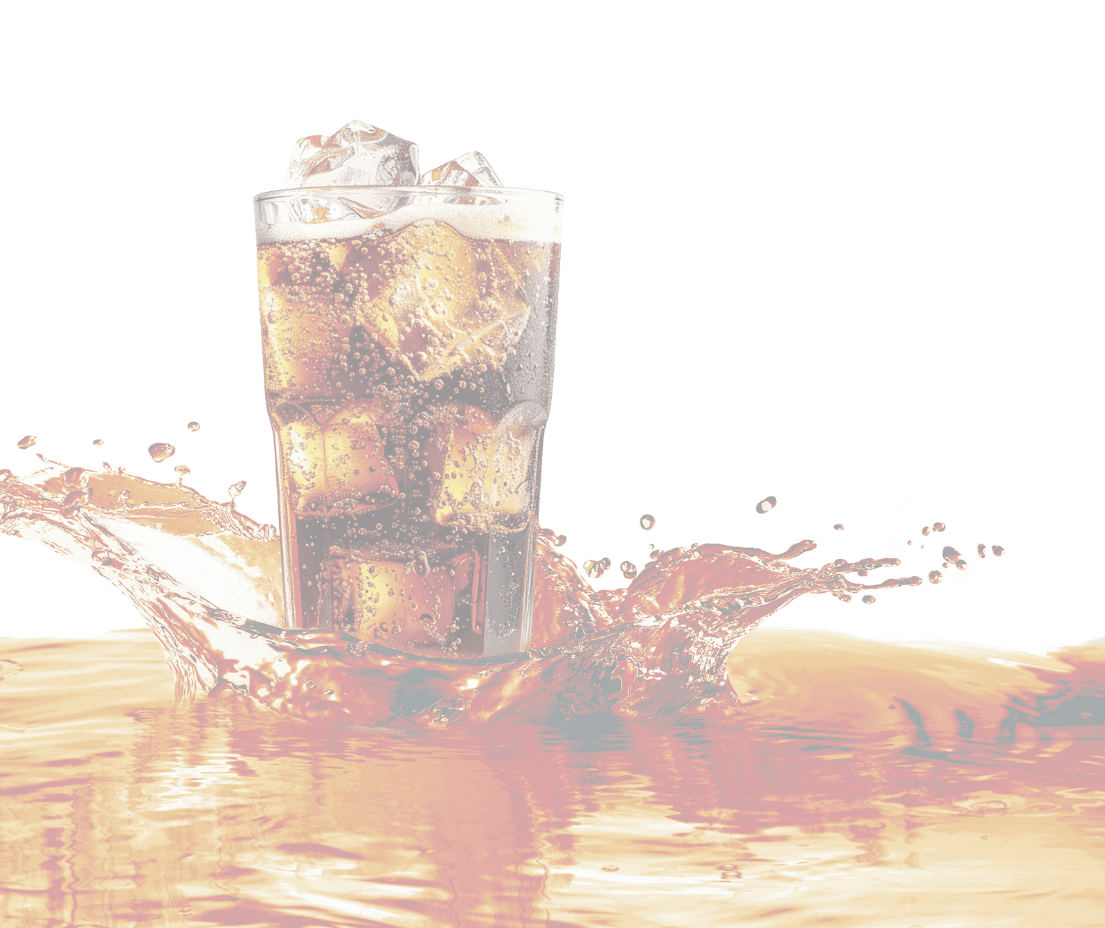 透過したコーラの画像