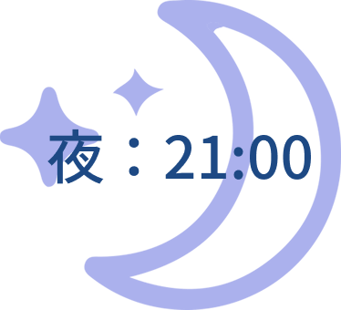 月が出ている時間
